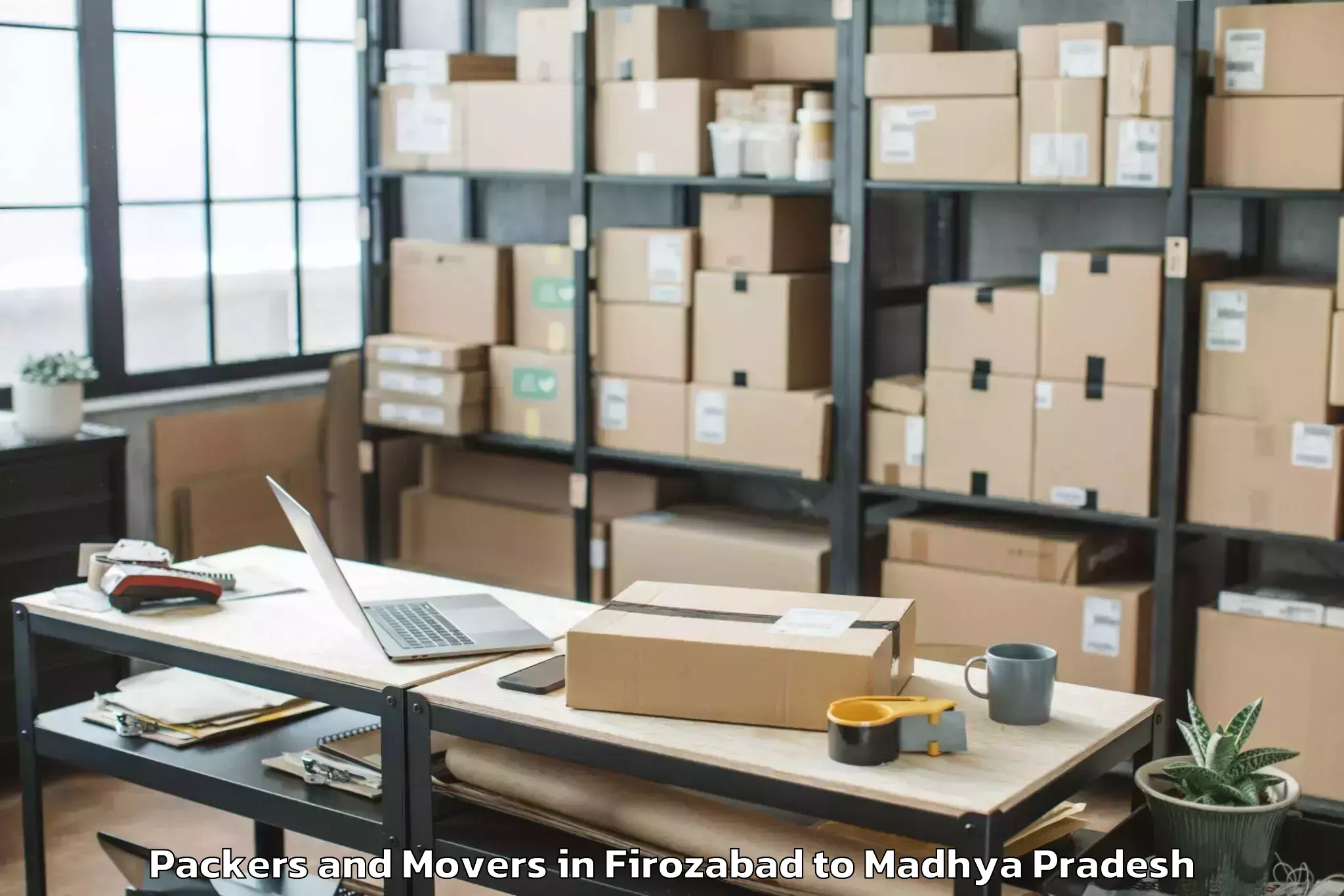 Comprehensive Firozabad to Budhni Packers And Movers